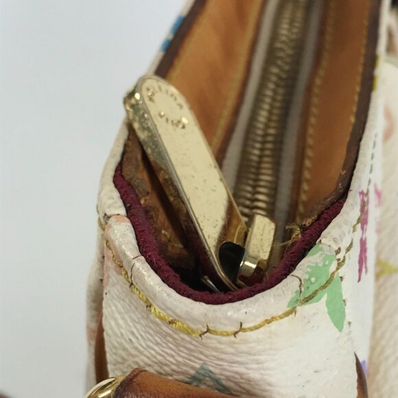 LOUIS VUITTON White Monogram Shoulder Bag - Picture 12 of 16